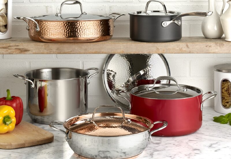 lagostina copper cookware set